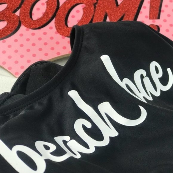 Black & White Beach Bae One Piece Size L NWOT - Picture 4 of 6